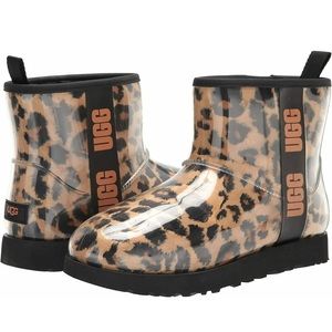 NEW UGG Waterproof Classic Clear Mini Panther Womens Boots 1122512 Black/Brown